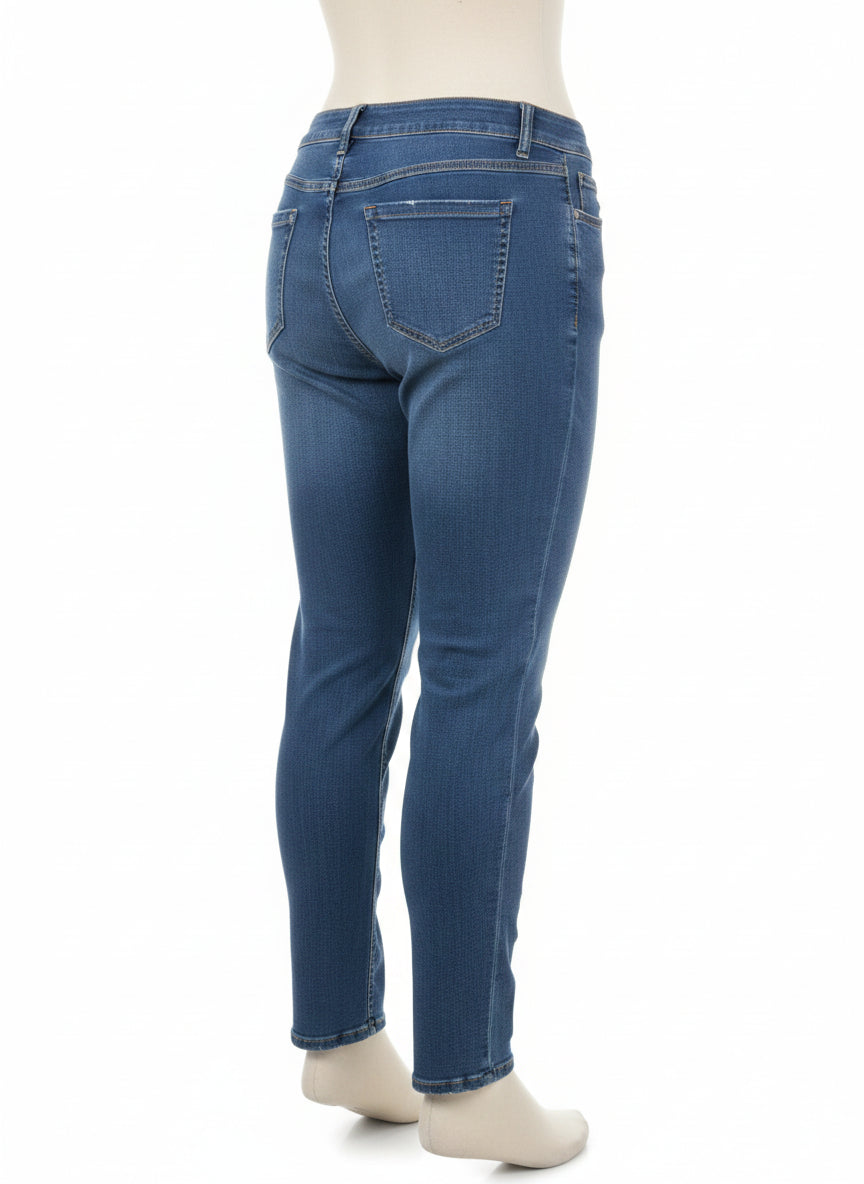Melanie Lyne · Slim Leg Jeans Pearl Detail · 12 · Denim