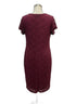 ConnectedApparel · Sparkley short sleeve dress · 22W · Merlot