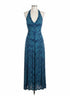 Tommy Bahama · Halter Dress · Medium · NavyBlue Striped