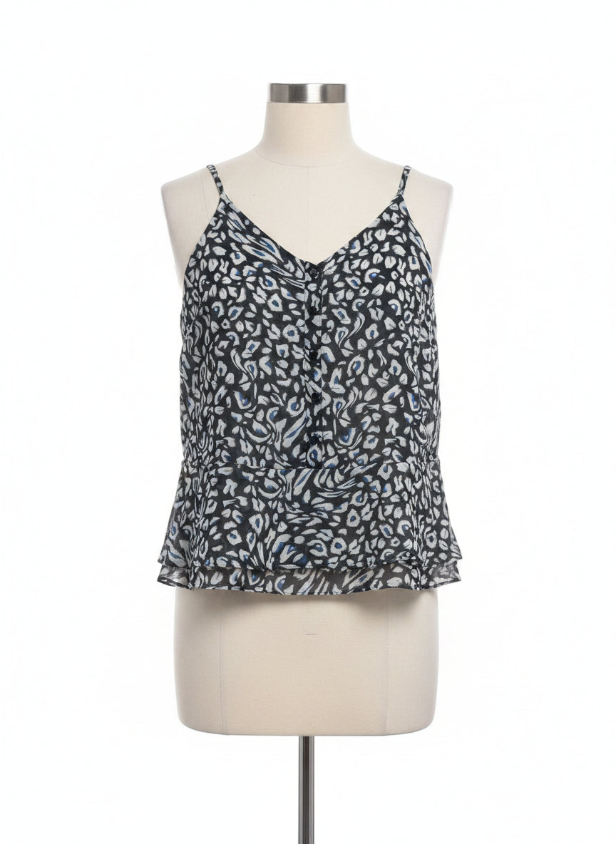 CAbi · Purr Leopard #5362 · Large · Navy/White
