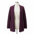 Giffen Cashmere · Open Drape Cardigan · 2X · Merlot
