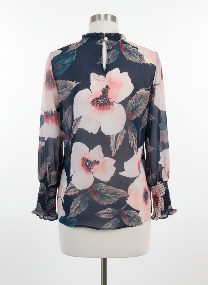Blouse Creation · Tops · 12 · NavyPink Floral