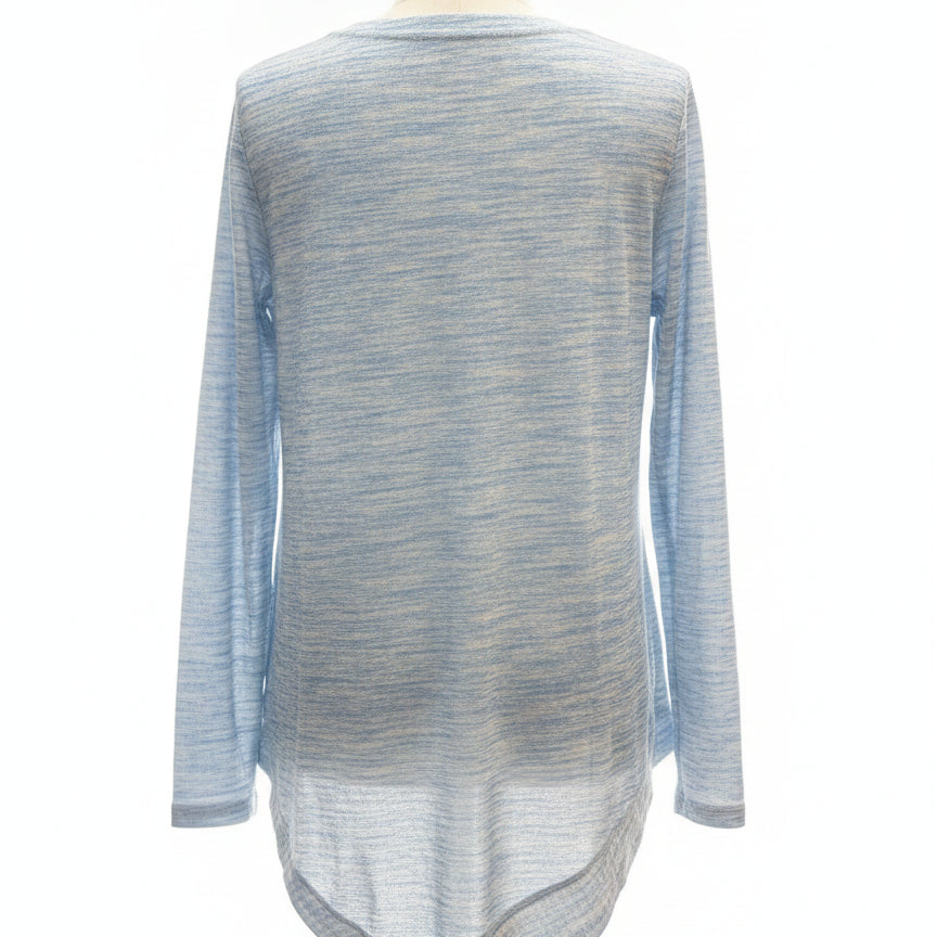 Anthropologie · Blue Tassel Tunic Knit Top · XLarge · BlueWhite