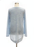 Anthropologie · Blue Tassel Tunic Knit Top · XLarge · BlueWhite