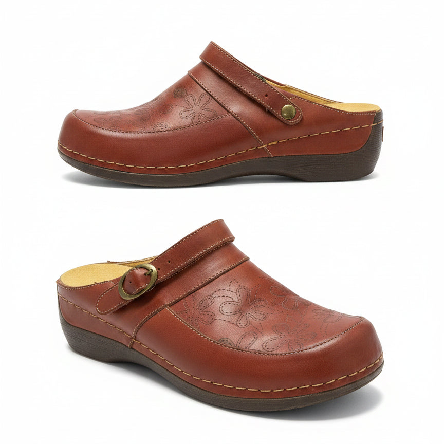Spring Step · Candy W/Lazer Floral Detail · 9 · Paprika