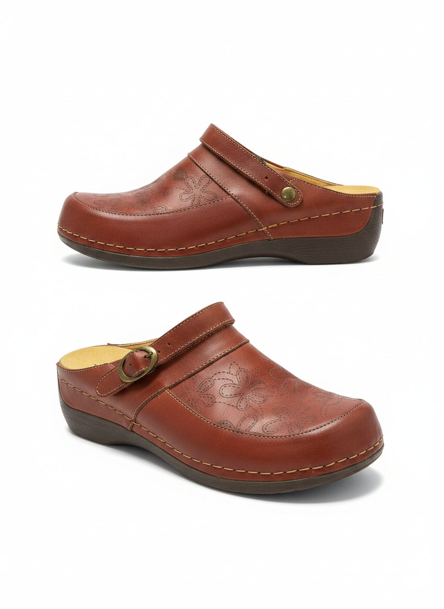 Spring Step · Candy W/Lazer Floral Detail · 9 · Paprika