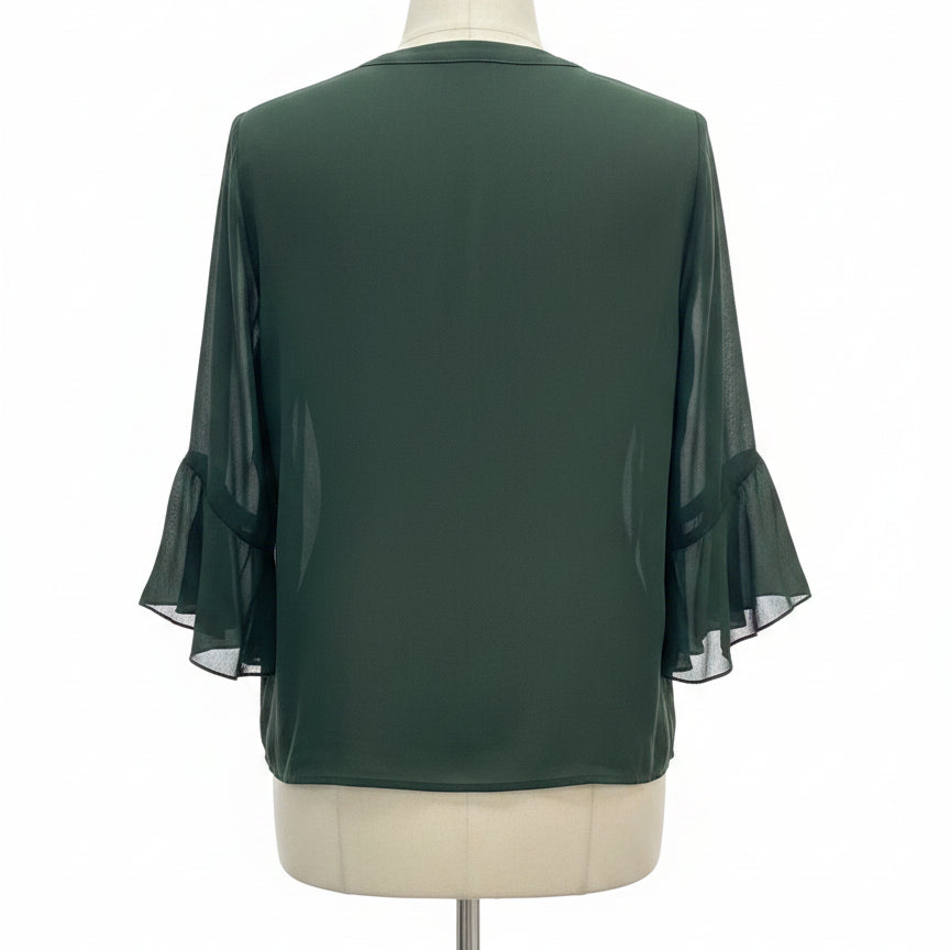 Timeson · Princess Sleeves Fashion Top · Large · Forest