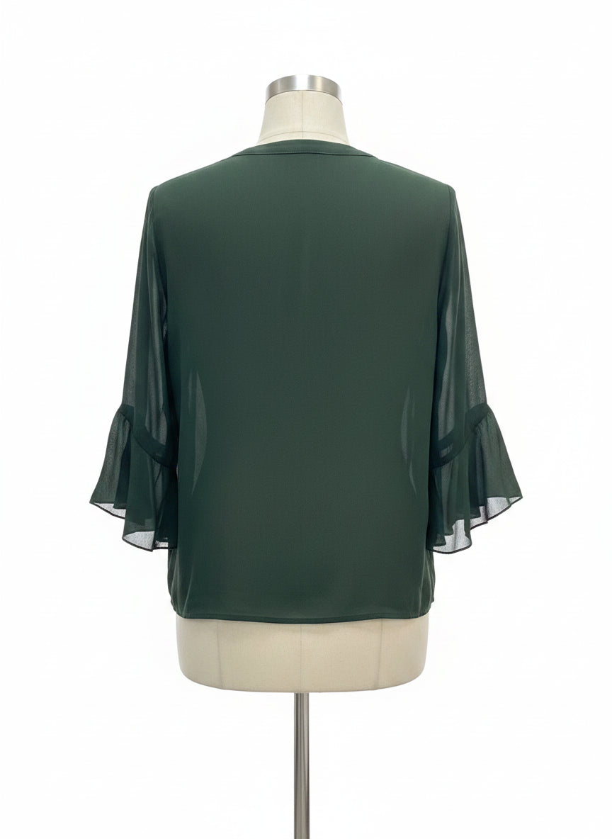 Timeson · Princess Sleeves Fashion Top · Large · Forest
