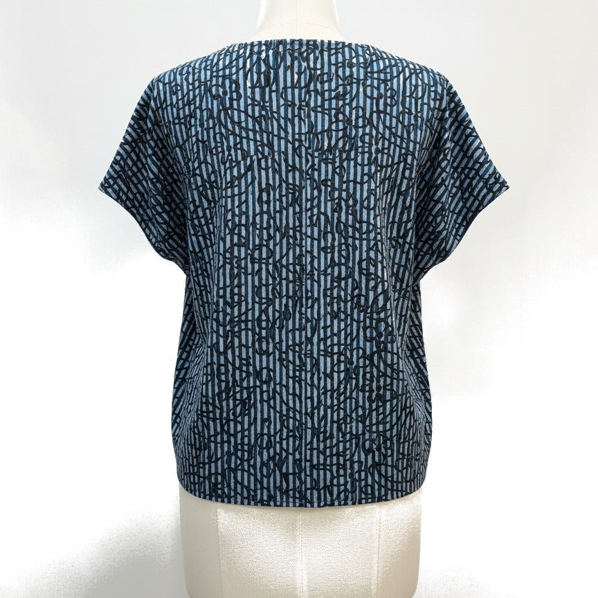 MarketPlace · MarketPlace · Dolman Sleeve Top · Large · NavyBlk · LARGE · NavyBlk
