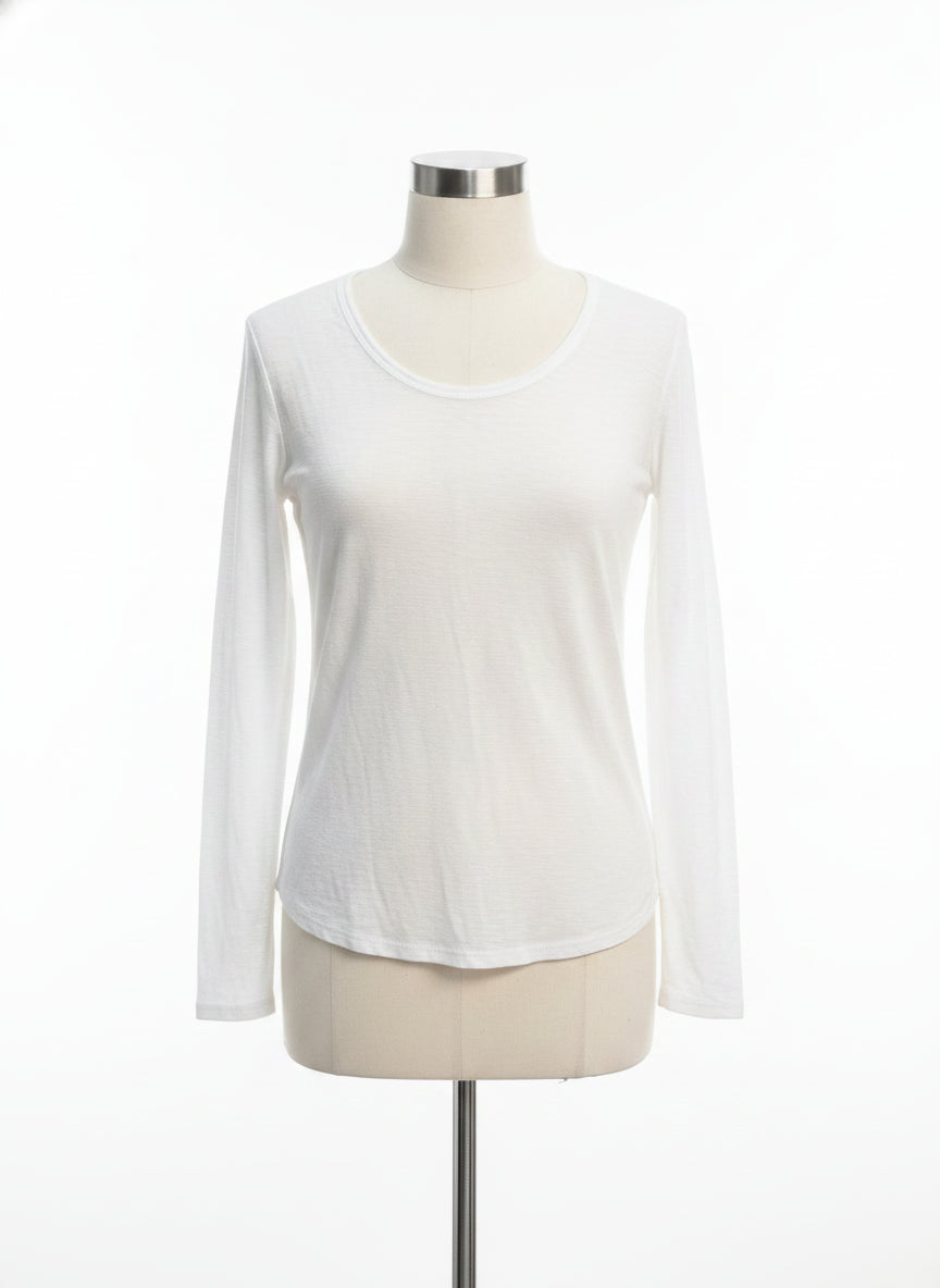 James Perse · LongSleeve Top · 2 · White