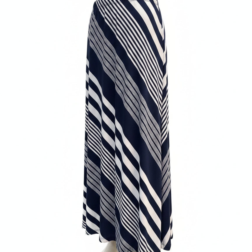 Susan Graver · Maxi · XLarge · Navy/White Striped