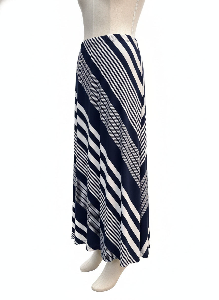 Susan Graver · Maxi · XLarge · Navy/White Striped