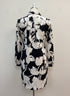 Diane von Furstenberg · Floral Print · 8 · Black and White