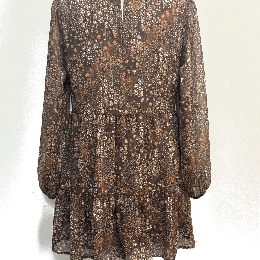 Lauren Conrad · Longsleeve Dress · Small · BrownFloral