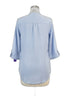 Nicole Miller · Roll Tab Shirt · Large · LightBlue