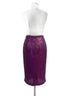 Ciebon · Wrap Ruched Sequin Skirt · Medium · Violet