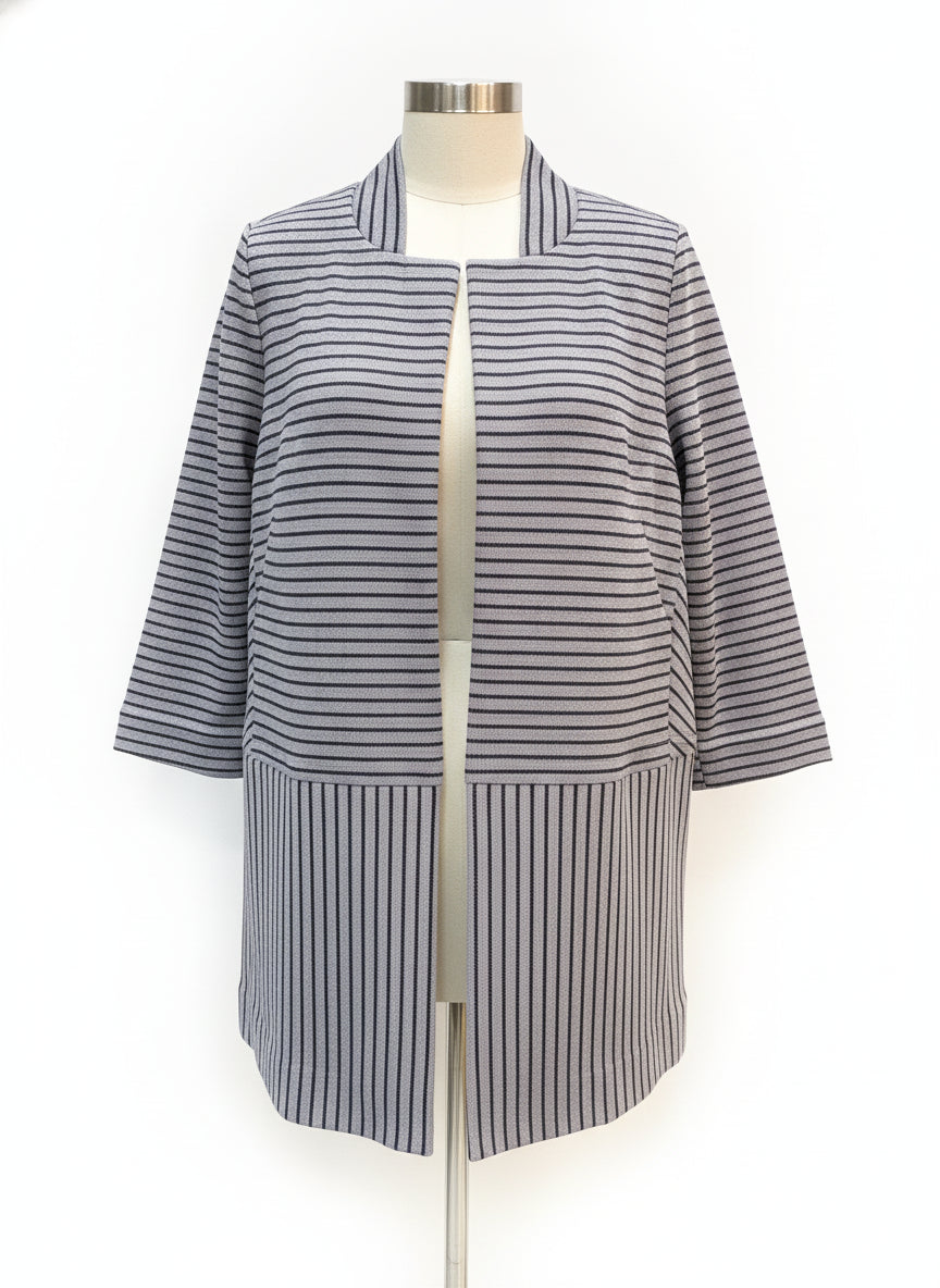 CAbi · New Dappled Stripe · Medium · GrayBlk