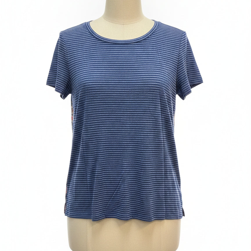 Talbots · ShortSleeve Top · Small · Blue, Pink Floral