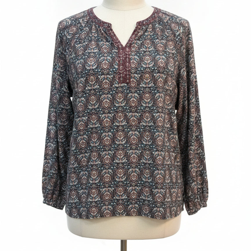 J.Jill · LongSleeve Top · XSmall · TealBrown