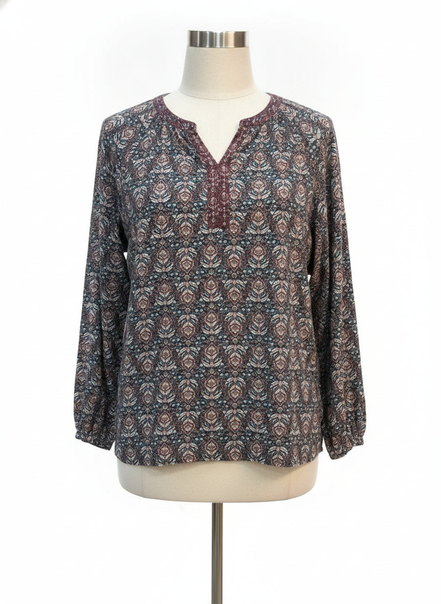 J.Jill · LongSleeve Top · XSmall · TealBrown