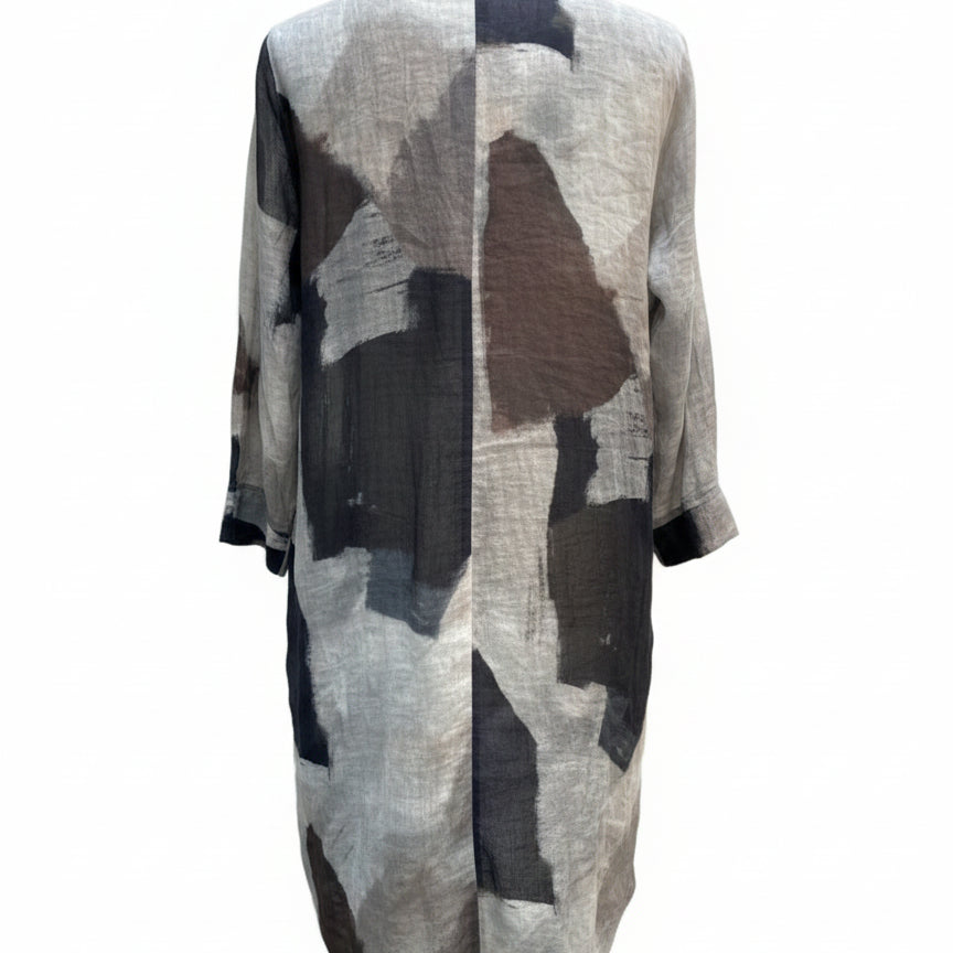 BananaBlue · Dress/Duster · Large · GrayMulti