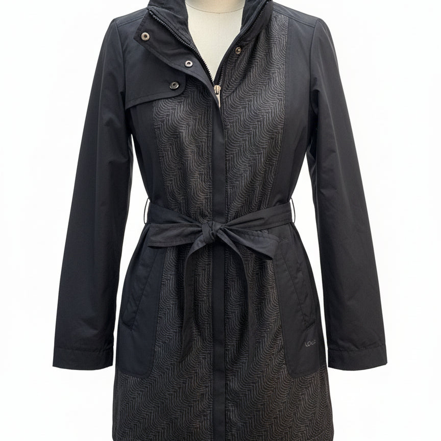 Lole · Belted Raincoat · Medium · Black