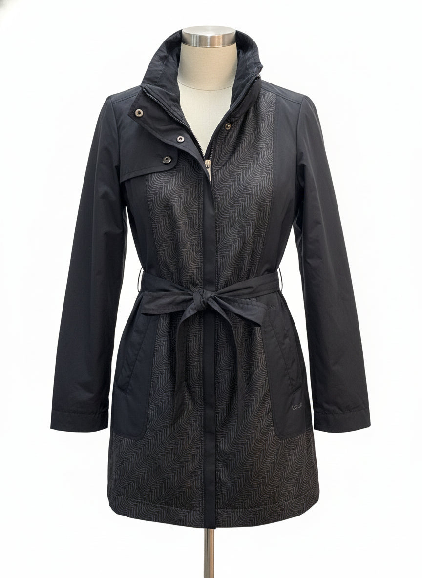 Lole · Belted Raincoat · Medium · Black