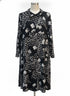 Attitudes · Longsleeve Dress · 2X P · BlackWhite