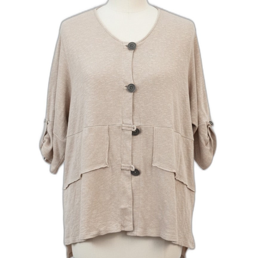 Chalet · Button Up Cardigan · XLarge · Sand