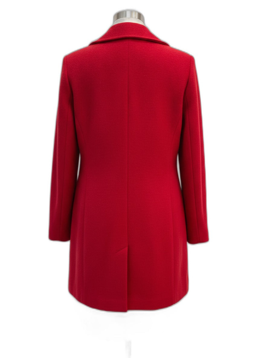 J. Jill · Wool Blend Coat · 1X · Red