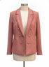 Bar III · Fringe trim, open blazer · Large · Clay