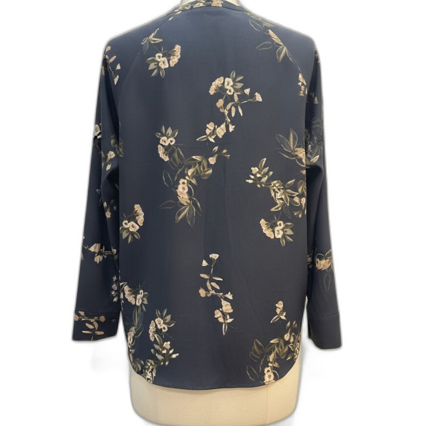 Vince · Floral Print · XSmall · NavyTan