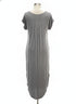 Caite · Embroidered maxi dress · Small · GrayMulti