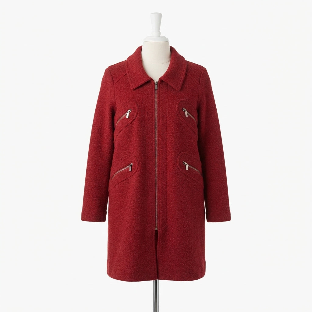 Nic+Zoe · Zip Up Jacket · Large P · Red