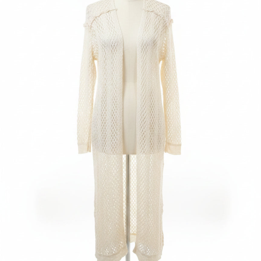 Sundance · Open Drape Cardigan · Medium · Cream