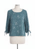 Papermoon · Floral Pattern Blouse · Medium · Seafoam