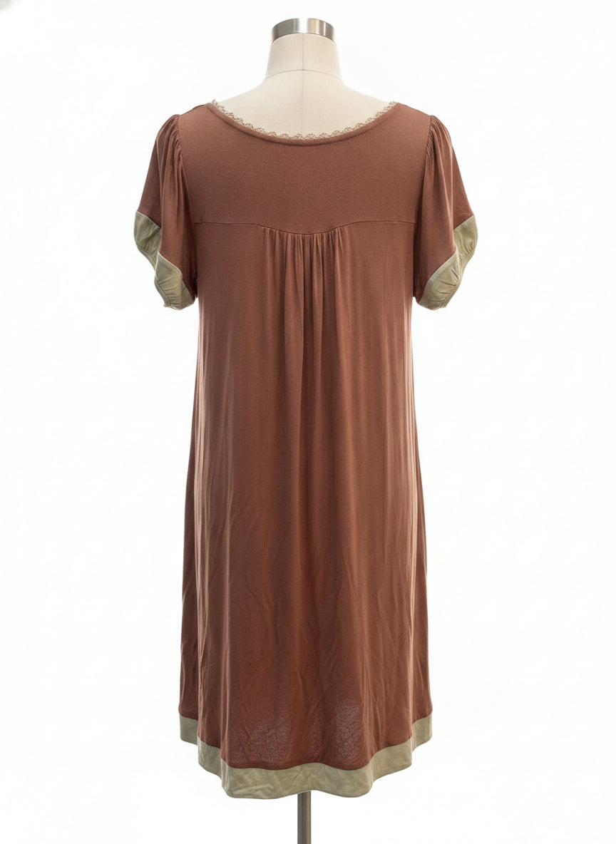 Anthropologie · Blue Tassel · Medium · BrownPink Crochet