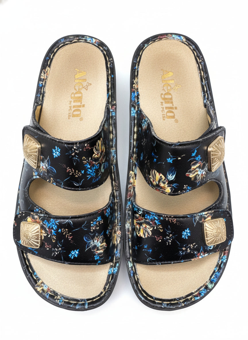 Alegria · Shoes · 6.5 · BlackFloral Leather