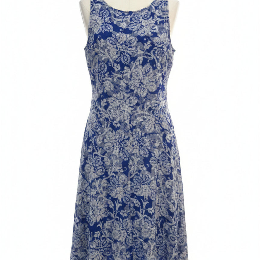 CAbi · Willow 2-in-1 Dress · Medium · BlueWhite