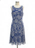 CAbi · Willow 2-in-1 Dress · Medium · BlueWhite