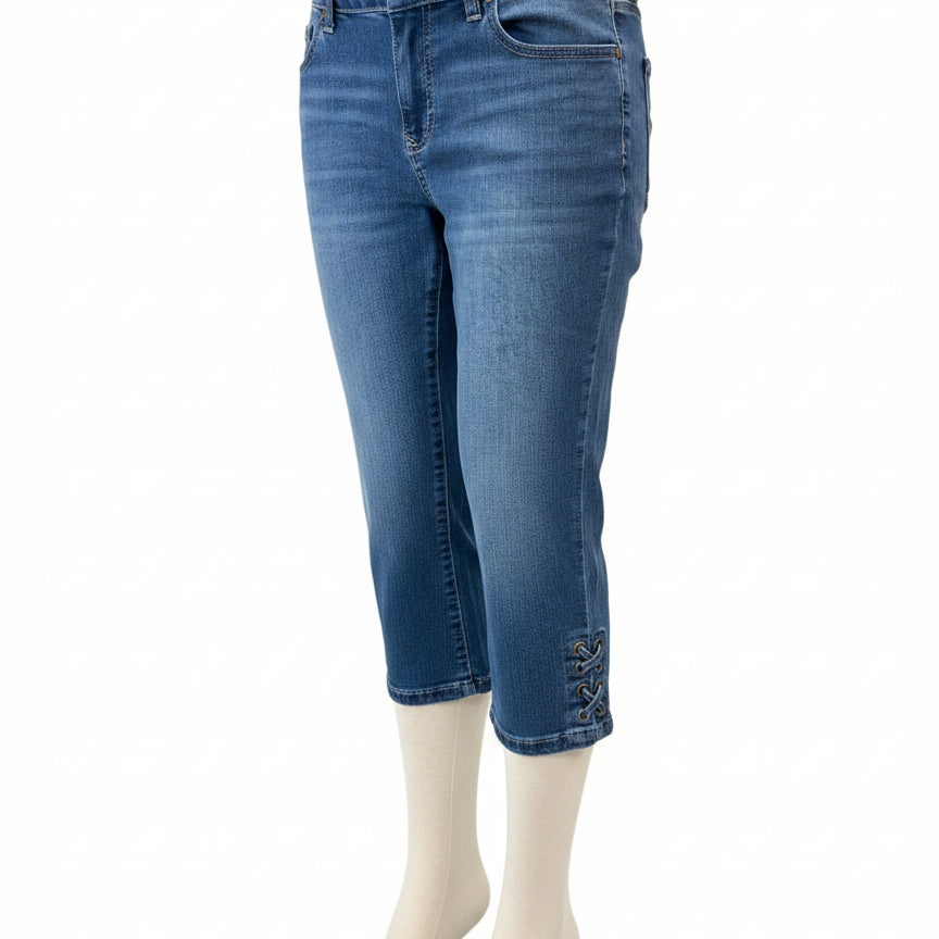 d.j.jeans · Peddle Pushers · 10 Petite · Denim