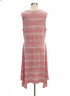 Sundance · The Calpurnia Linen Striped Dress w/Slip · Large · CoralCream