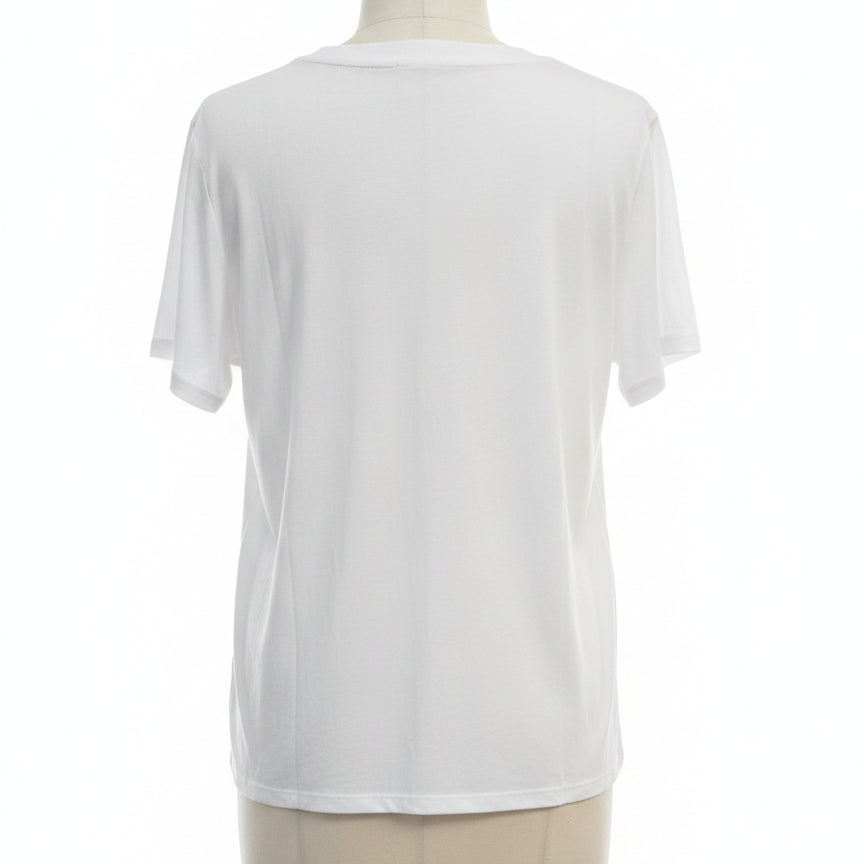 Anthropologie · Peony Sequin VW Van T-Shirt · Large · WhitePnk