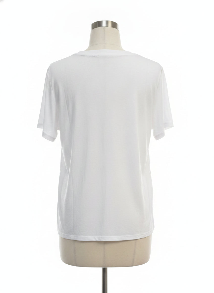 Anthropologie · Peony Sequin VW Van T-Shirt · Large · WhitePnk
