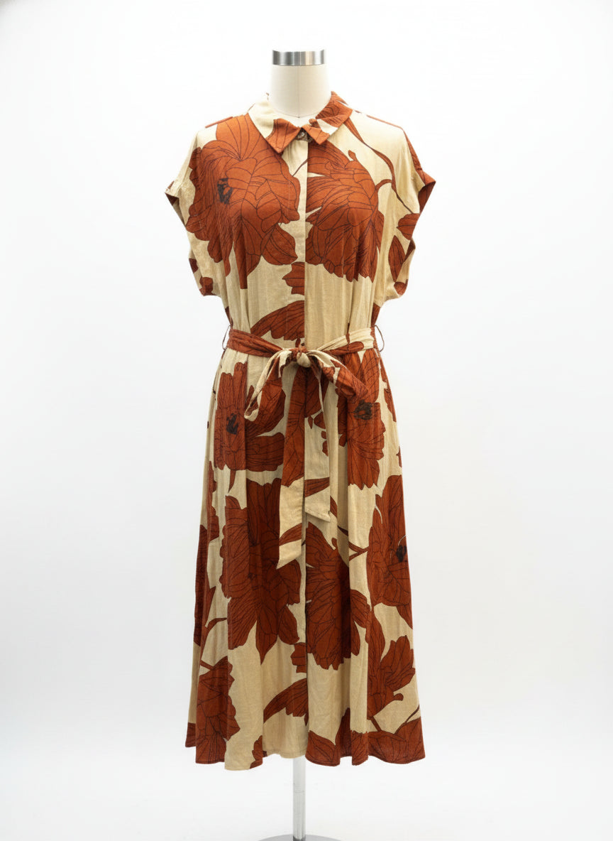 Donna Karan · Dress · 18W · Rust/Wheat