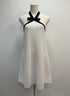 Anthropologie · Halter Top w/ Bow Detail · Small · CreamBlk