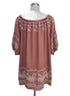 Anthropologie · Rose Embroidered · Large · Rose
