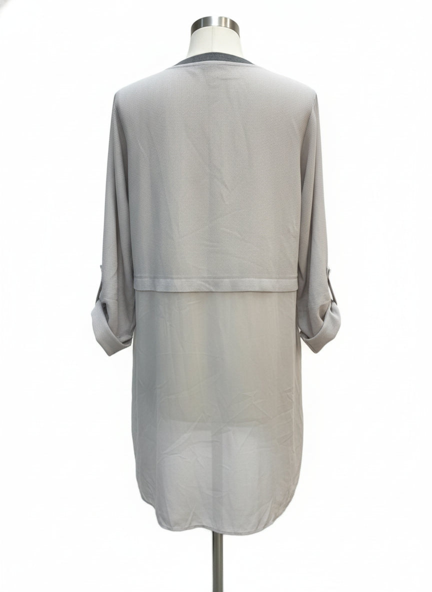 Chico's Travelers · Open Drape Cardigan · XLarge · Smoke