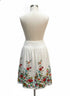 Anthropologie · Floral Embroidered Tassel Skirt · Large · White