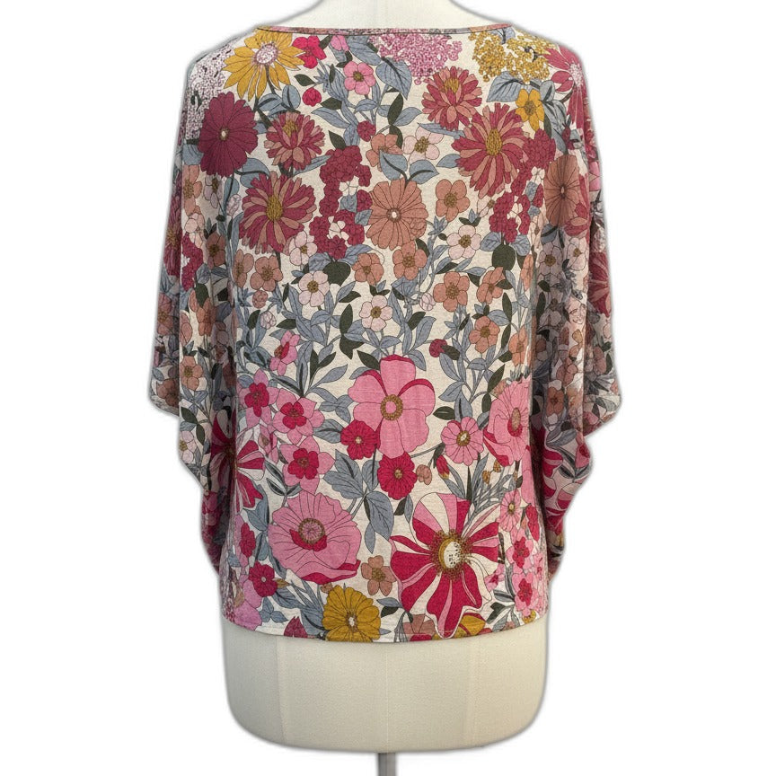 Natural Life · V-Neck Top · XLarge · PinkFloral